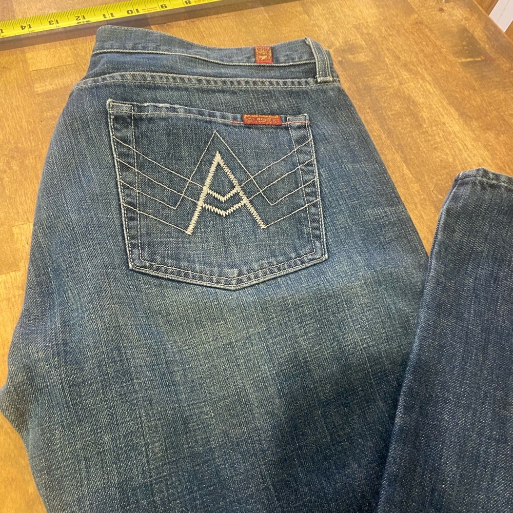 7 For All Mankind Indigo Denim Jeans Men’s - Picture 6 of 10
